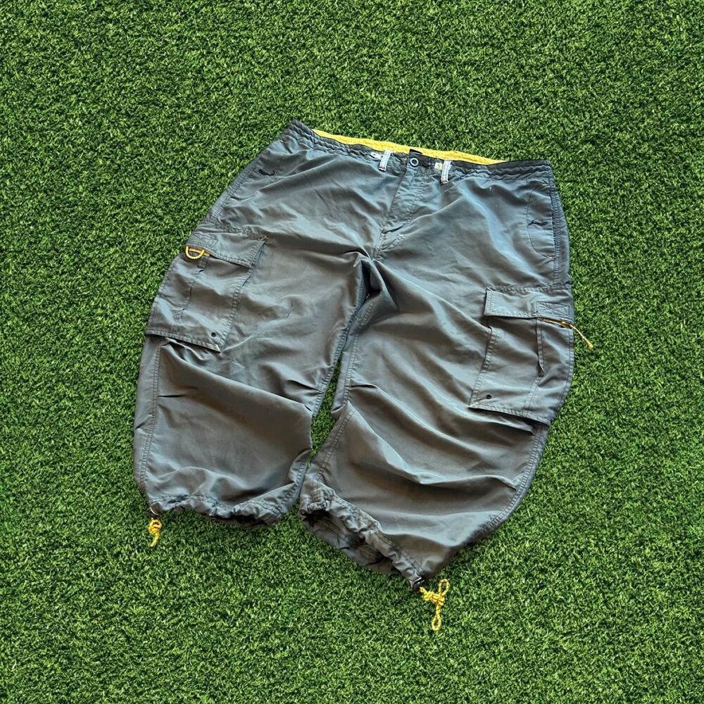 Y2K GAP insanely super baggy hiking gorpcore tech outdoor rave capri pants